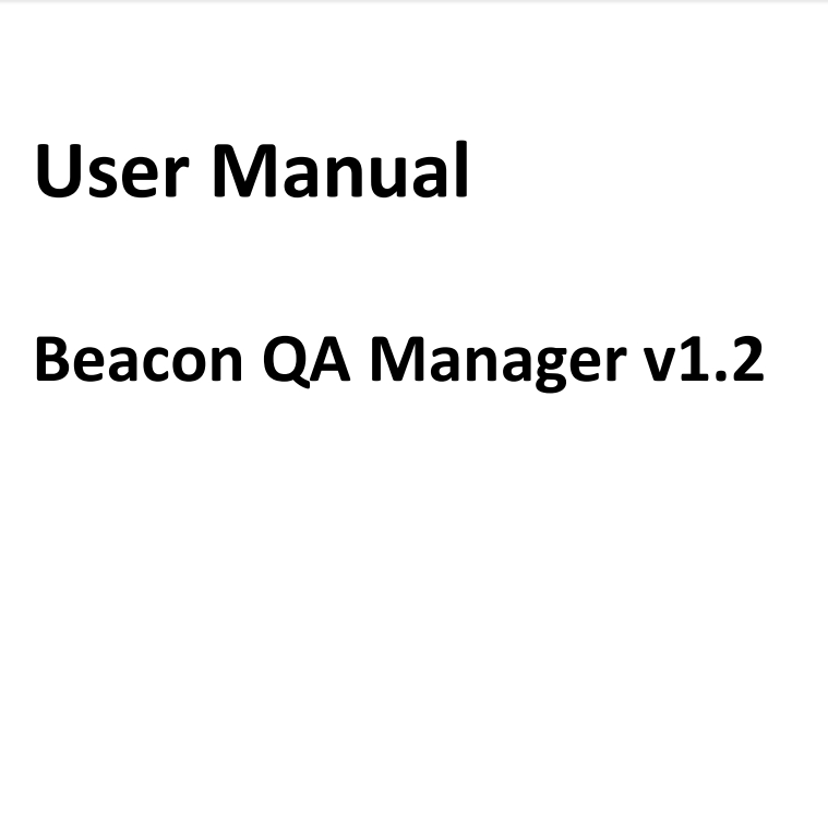 YF. SMS231202 Beacon QA Manager_v1.4_Użytkownik Manual_A5_2025-01-24